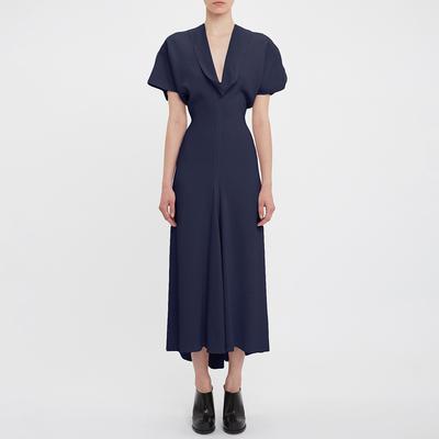 Reiss Charcoal Kora Short Sleeve Satin Maxi Dress - BrandAlley Reiss Charcoal Kora Short Sleeve Satin Maxi Dress - BrandAlley